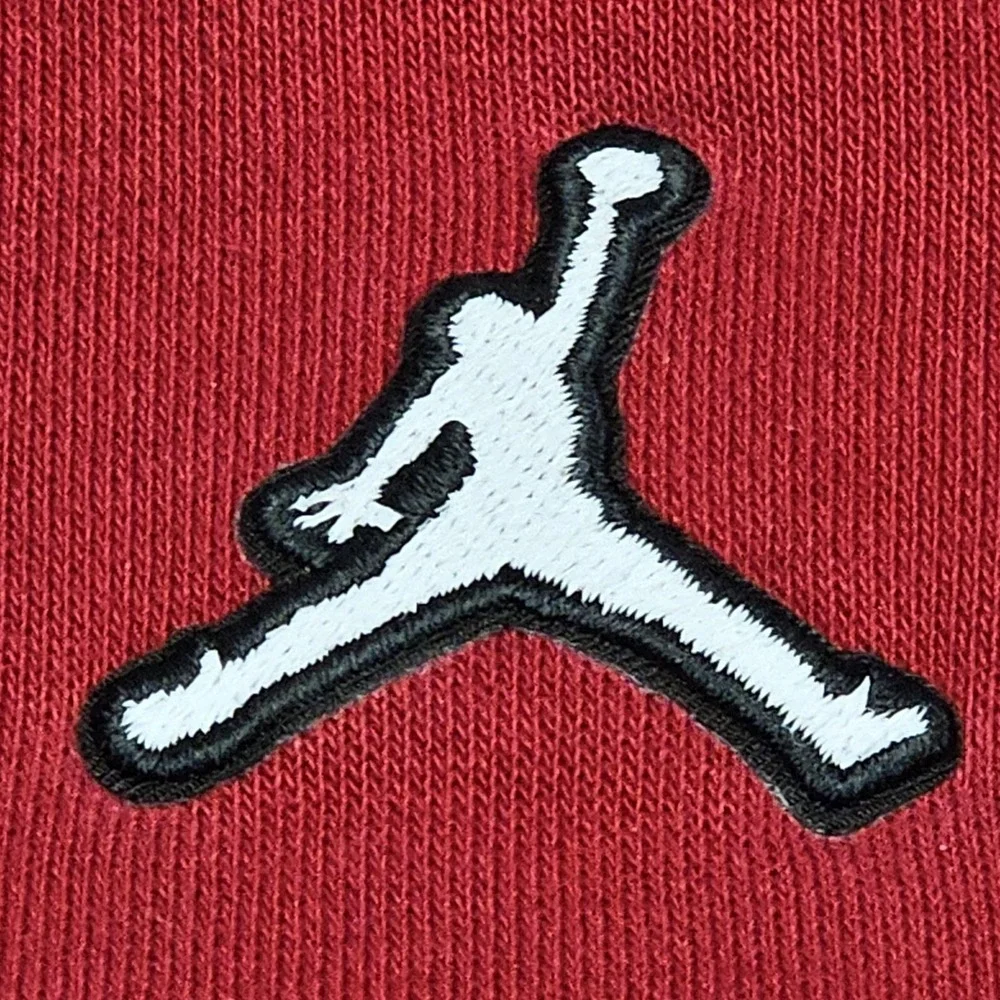 Jordan Hoodie M Red Jumpman Pullover Fleece Boxy Oversized Sweatshirt Athletic